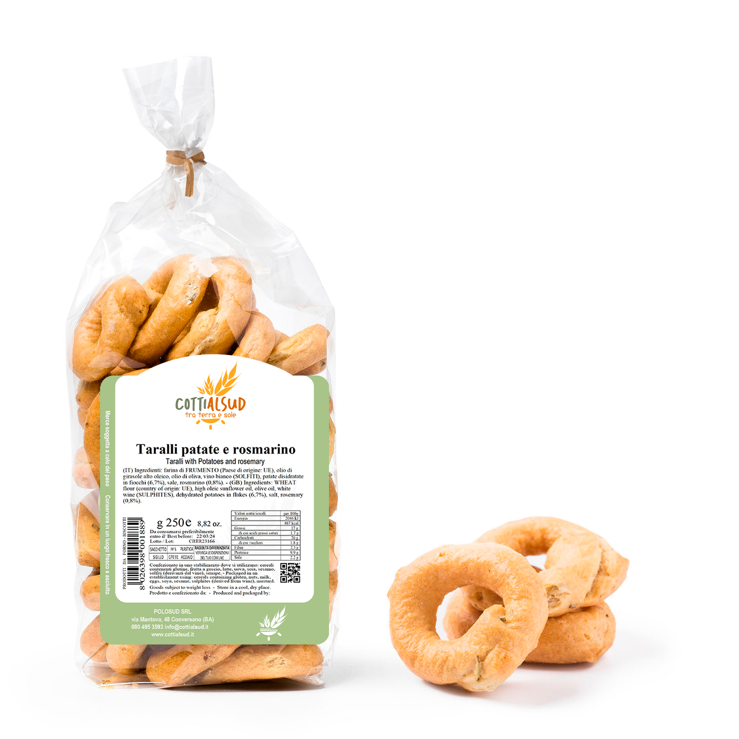 Taralli patate e rosmarino